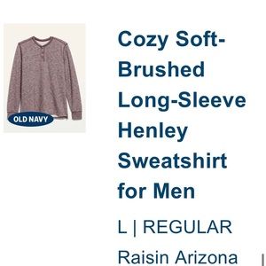 NWT OLD NAVY MENS long sleeved Henley